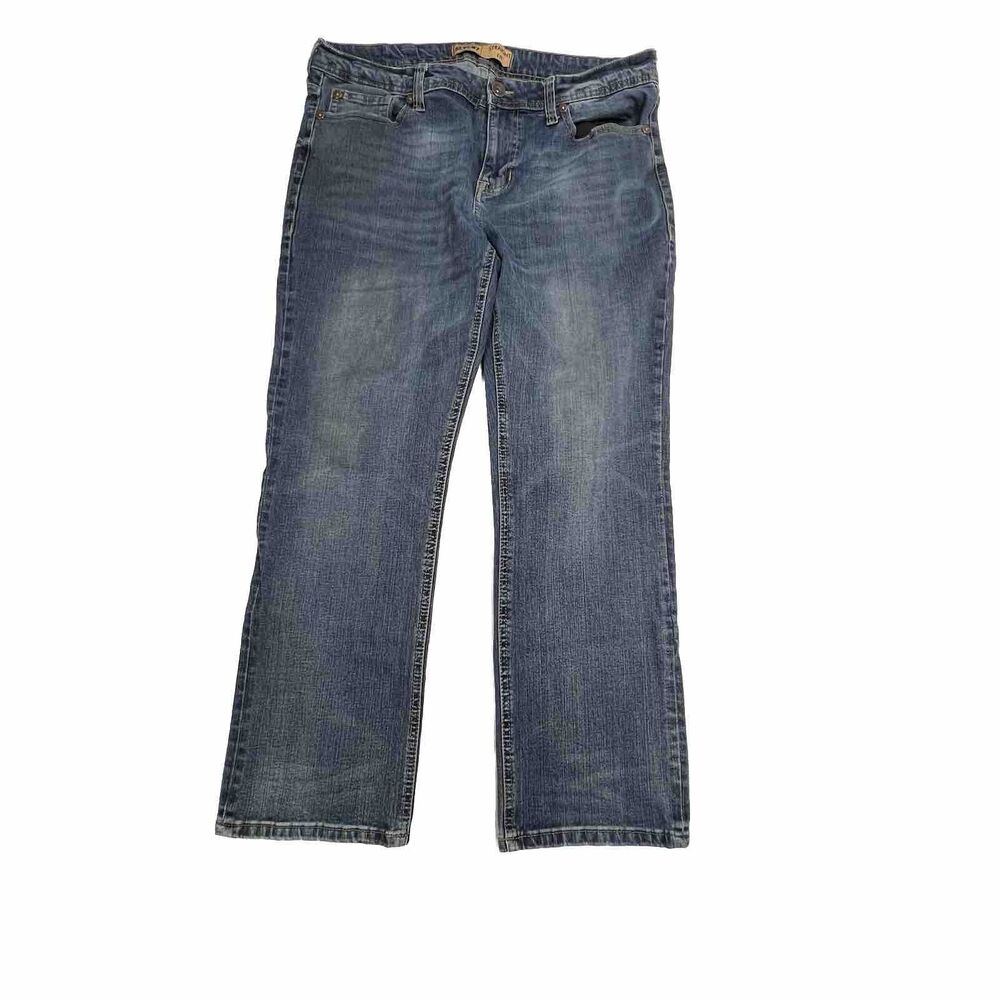 Seven 7 Straight Fit Mens Medium Blue Denim 5 Pocket W 36